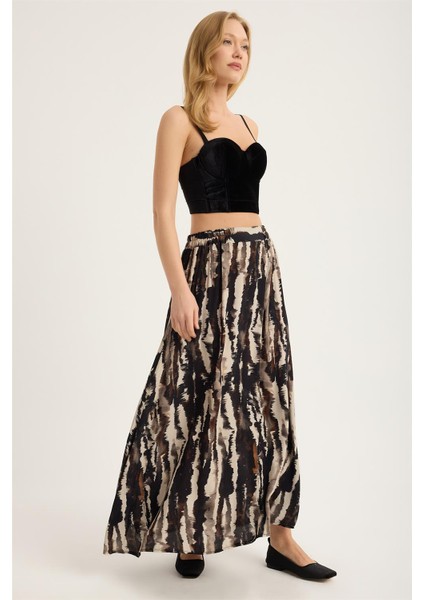 Sürme Fırça Desenli Etek modelleri