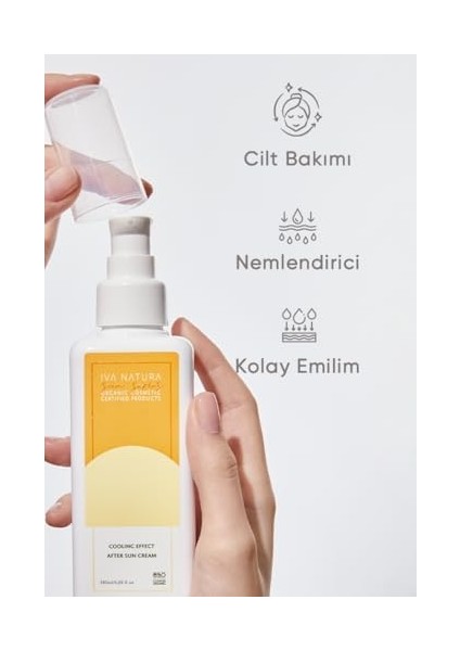 Iva Natura Organik Güneş Sonrası Kremi Aloe Vera Özlü 125 ml