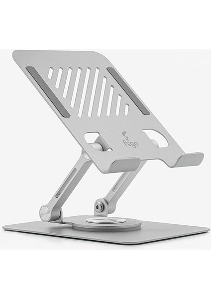 360 Derece Dönebilen Tablet ve Telefon Standı Metal Silver