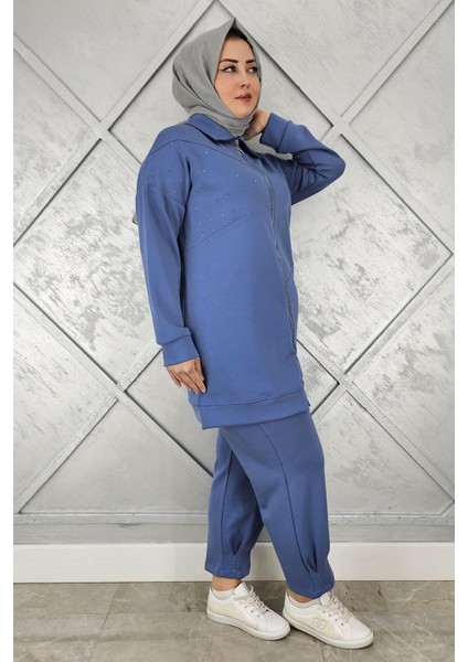 Kadın Taş Detaylı Tesettür Takım fiyatları