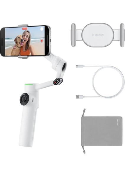 2 Pro Akıllı Telefon Gimbal Sabitleyici (Beyaz)