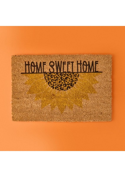 Home Die Sonne Koko Ayçiçeği Desenli Kapı Paspası - Renkli - 40X60 cm fiyatları