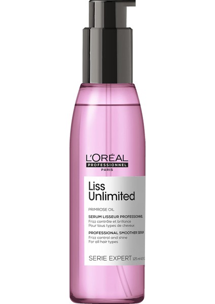 Professionnel Paris Serie Expert Liss Unlimited Elektriklenme Karşıtı ve Yoğun Yumuşaklık Veren Yağ 125ML