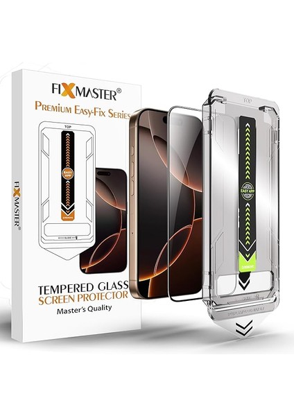 iPhone Xs Max ve 11 Pro Max Uyumlu Ultra Clear Hd Temperli Cam, Easy Fix Kolay Kurulum Serisi Yüksek Kaliteli Ekran Koruyucu