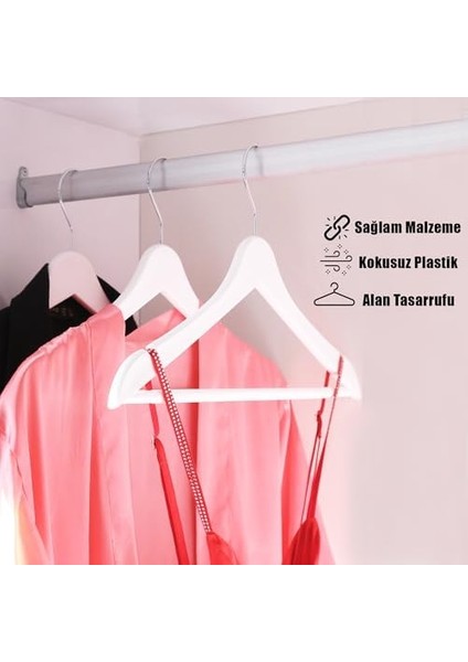 Görünümlü Plastik Askı, Askısı, Gömlek Askısı, Askısı, Tişört Askısı (12, Beyaz) modelleri