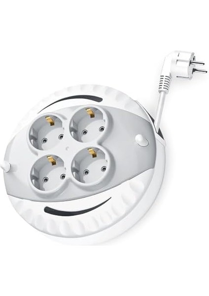 5 Metre Makaralı 4&apos;lü Priz, Ttr Bakır Sarım Uzatma Kablo, Dörtlü Çoklu Priz, 5 Metre 3X1MM Kablo, 3000 Watt fiyatları
