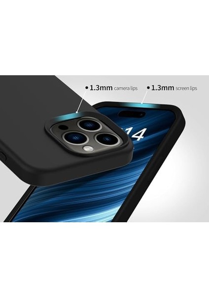 15 Promax Uyumlu Içi Kadife Lansman Silicone Kılıf Şok Emici Full Kasa Koruma Sağlayan Kılıf Siyah fiyatları