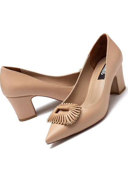 Kadın Kalın Topuklu Tokalı Abiye Ayakkabı 5010 modelleri