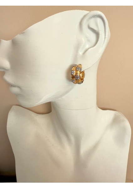 Marka Model Zirkon Taş Gold-Silver Küpe fırsatları