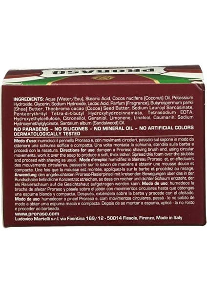 Proraso Sandal Ağacı ve Shea Özlü Tıraş Sabunu 150ML
