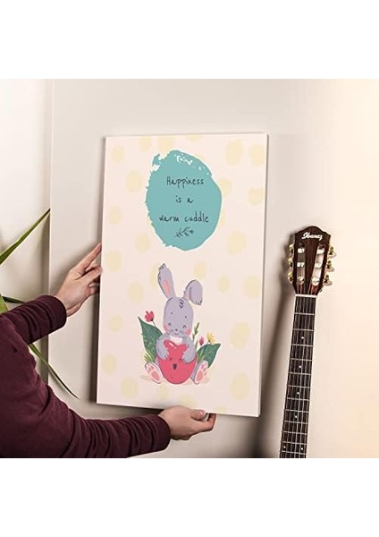 Tavşan Bebek Odasına Özel Kanvas Tablo - 30X40 cm fiyatları