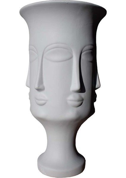 Faces Büyük Boy Vazo Beyaz