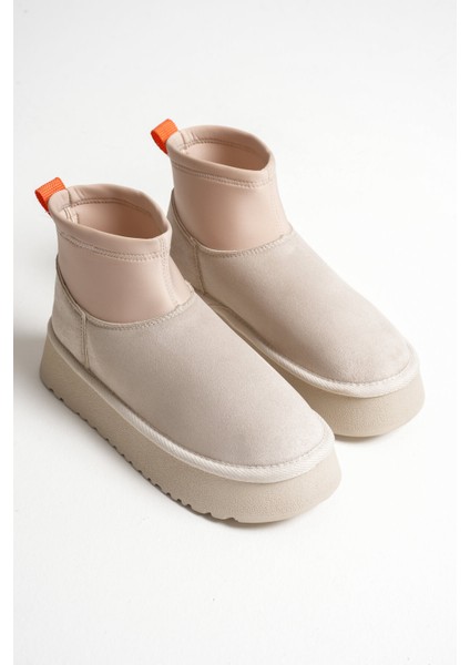Nadia Kadın Bej Kışlık Içi Kürklü Kalın Taban Bot modelleri