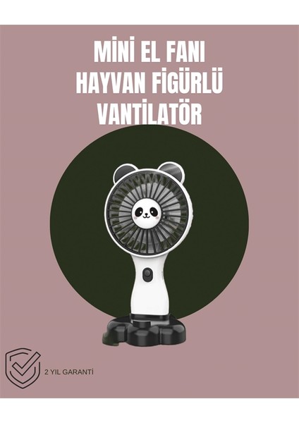 Hayvan Figürlü Mini El Fanı – USB Şarjlı Sessiz Vantilatör fiyatları