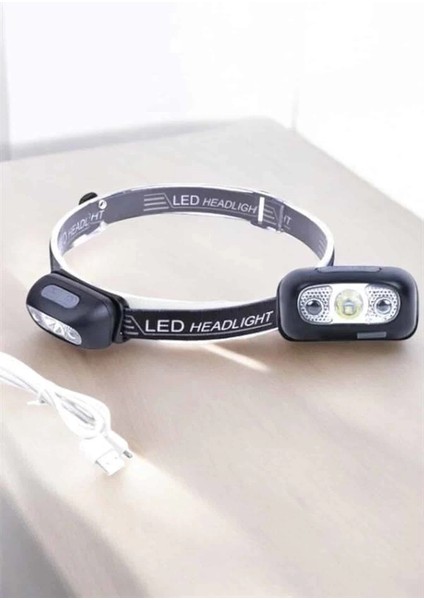 Kafa Lambası Kamp Lambası Sensörlü Şarjlı Ayarlanabilir fırsatları