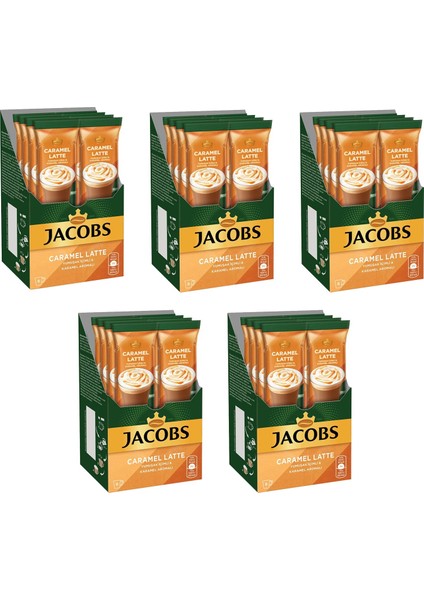 Caramel Latte 14.8 gr Yumuşak Içimli 8 Li Kutu x 5 Adet
