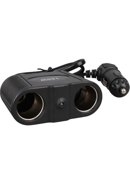 1642 12-24V 100W 70CM Kablolu 2'li Araç Çakmak Çoklayıcı fiyatları