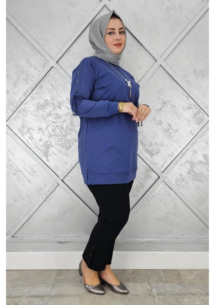 Kadın Kolu Aksesuar Detaylı Tesettür Tunik modelleri