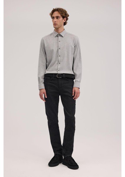 Antrasit Comfort Fit Pamuklu Jean Kot Pantolon fiyatları
