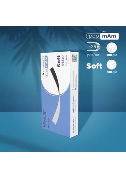 Staleks Yumuşak Çift Taraflı Değiştirilebilir Törpü Yaprakları Staleks Expert Papmam DFCEMIX-20-100/180, Granülasyon 100/180 gr fiyatları