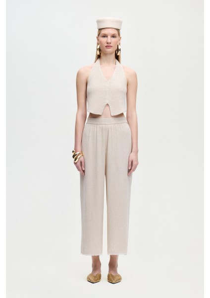 Keten Natürel Yelek fiyatları