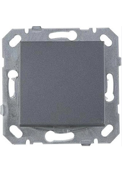 Füme Tekli Anahtar Çerçevesiz - Priz ve Anahtar Için Uyumlu Çerçeve