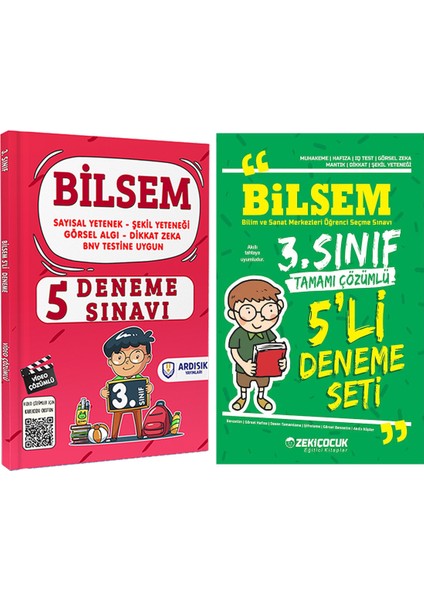 3. Sınıf BİLSEM Deneme Sınav Seti 10 Deneme