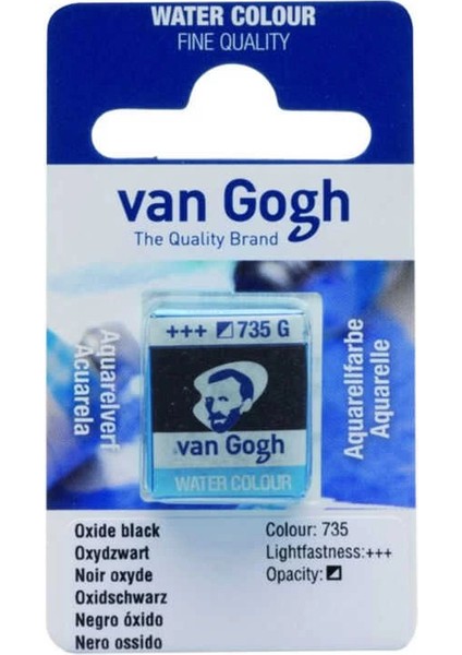 Van Gogh 1/2 Tablet Sulu Boya 735 Oxide Black