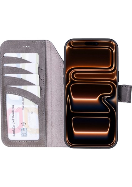 iPhone 17 Pro Max Uyumlu Hakiki Deri Magsafe ve Rfıd Koruma Özellikli Çıkarılabilir Cüzdanlı Kılıf fırsatları