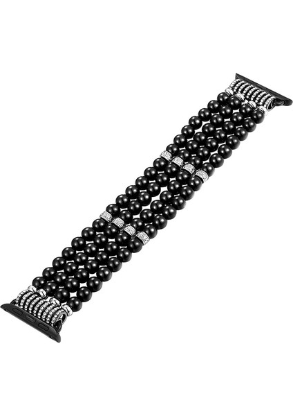 Ally Apple Watch 7-8 45MM 6-5-4 44MM Full Boncuk Taşlı Kordon Kayış 3-2-1 42MM-( - N015J858-M50 fırsatları