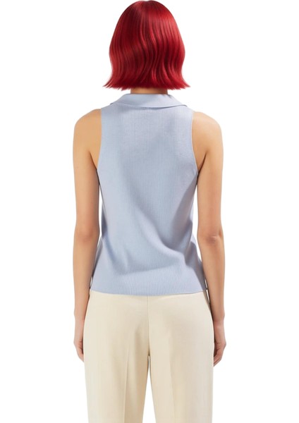 Kadın Ince Triko Polo Yaka Üst Zamansız Şıklık ve Rahatlık Sunar Kaliteli Şık Rahat Modern fiyatları