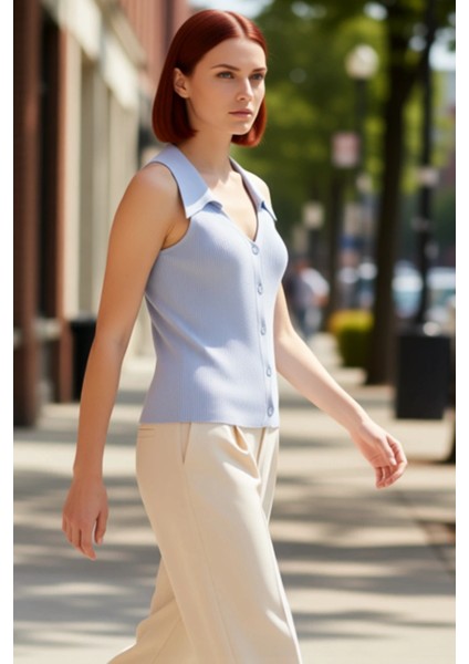 Kadın Ince Triko Polo Yaka Üst Zamansız Şıklık ve Rahatlık Sunar Kaliteli Şık Rahat Modern modelleri