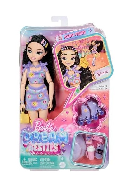 Rüya Arkadaşlar Bebek ve Aksesuarları, Eklemleri Bükülebilen, Siyah Saçlı, Patenci Renee Bebek, Video ve Yemek Temalı 12 Parça, JFX99 fiyatları