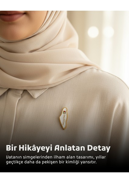 Filistin Haritası Içinde Bayrak & "palestıne" Beyaz Rengi Yaka Rozeti A300049 fırsatları