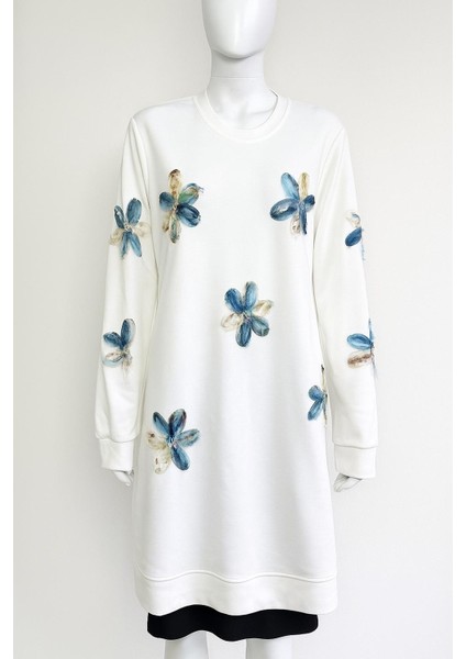 Çiçekli Uzun Tunik