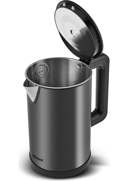 Heatrow 1619H Paslanmaz Çelik El Yakmaz Gövdeli Su Isıtıcısı