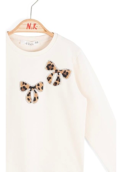 Kız Bebek Taş Fiyonklu Badi 1-4 Yaş Krem modelleri