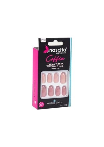 Nascita 24&apos;lü Coffin Renkli Takma Tırnak - 147