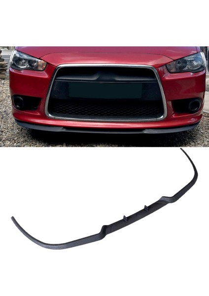 Mitsubishi Lncr Evo Uyumlu Evrensel Universal 3 Parça Cupra Kupra Ön Ek Tampon Dili Lip Esnek Karlık