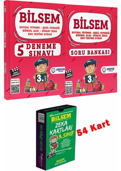 Bilsem Soru Bankası Deneme ve Zeka Kartları