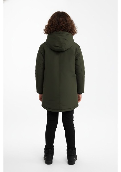 İçi Kürklü Su ve Rüzgar Geçirmez Kapüşonlu Kız Çocuk Mont indirimleri