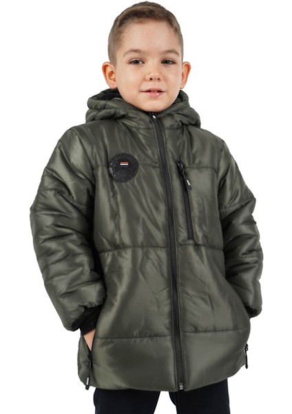 İçi Kürklü Su ve Rüzgar Geçirmez Erkek Çocuk Mont