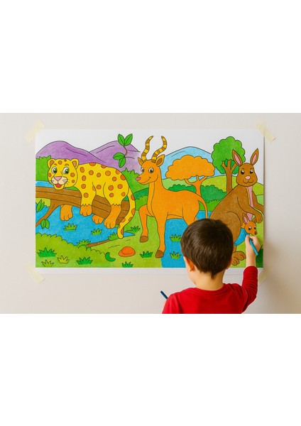 🏞️ “Orman Hayvanlarını Boyuyorum – 5 Metrelik Dev Orman Hayatı Boyama Rulosu | Çocuklar İçin Eğitici ve Eğlenceli Etkinlik Kağıdı” 🦁🌳🦜 indirimleri