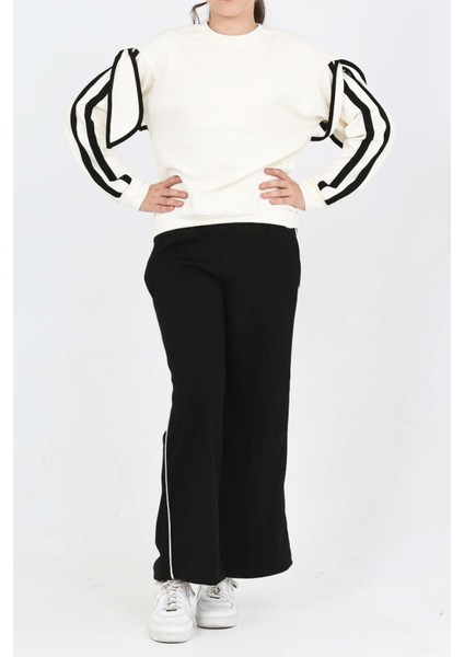 Kız Çocuk Oysho Kumaş Kol Aksesuarlı Geniş Paçalı Alt- Üst Takım 12319 fiyatları