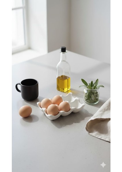 6 Bölmeli Dekoratif Beton Yumurtalık