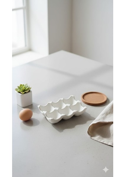 6 Bölmeli Dekoratif Beton Yumurtalık