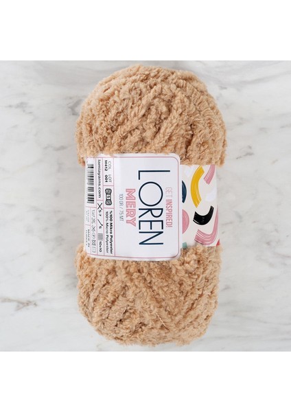 Loren Mery Bej El Örgü Ipi - M412 - 34318