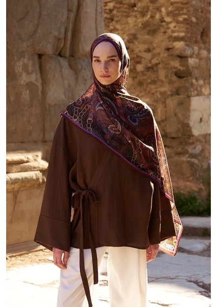 Kızıl Kahve Ed Scarf Landy Şal