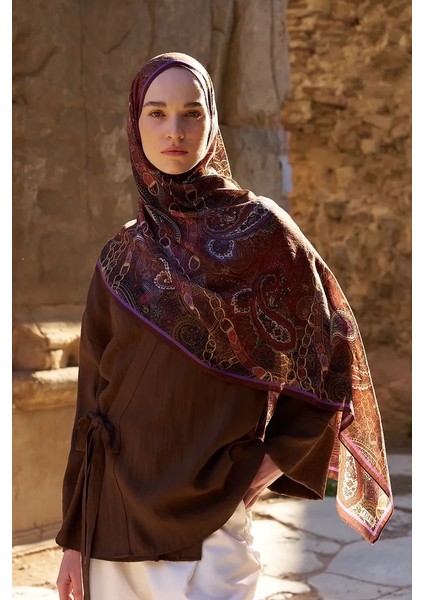 Kızıl Kahve Ed Scarf Landy Şal fırsatları
