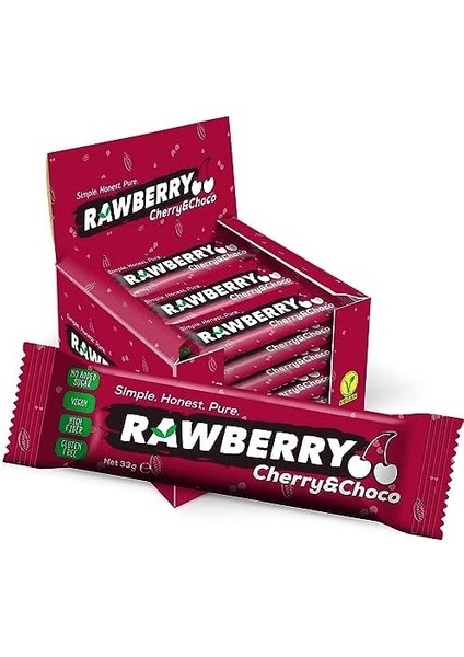 Rawberry Cherry Choco Şeker Ilavesiz Vegan Glütensiz Kuruyemiş Bar (Kutuda 15 Adet) modelleri
